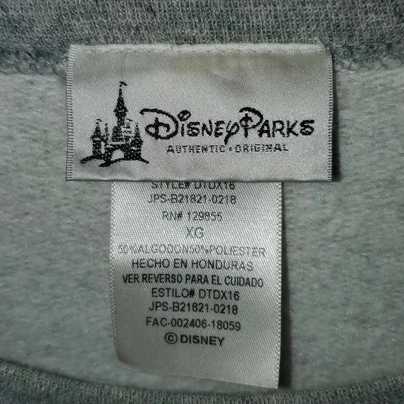 Walt Disney World Gray Crewneck Sweatshirt with World of Disney Graphic - Picture 9 of 13